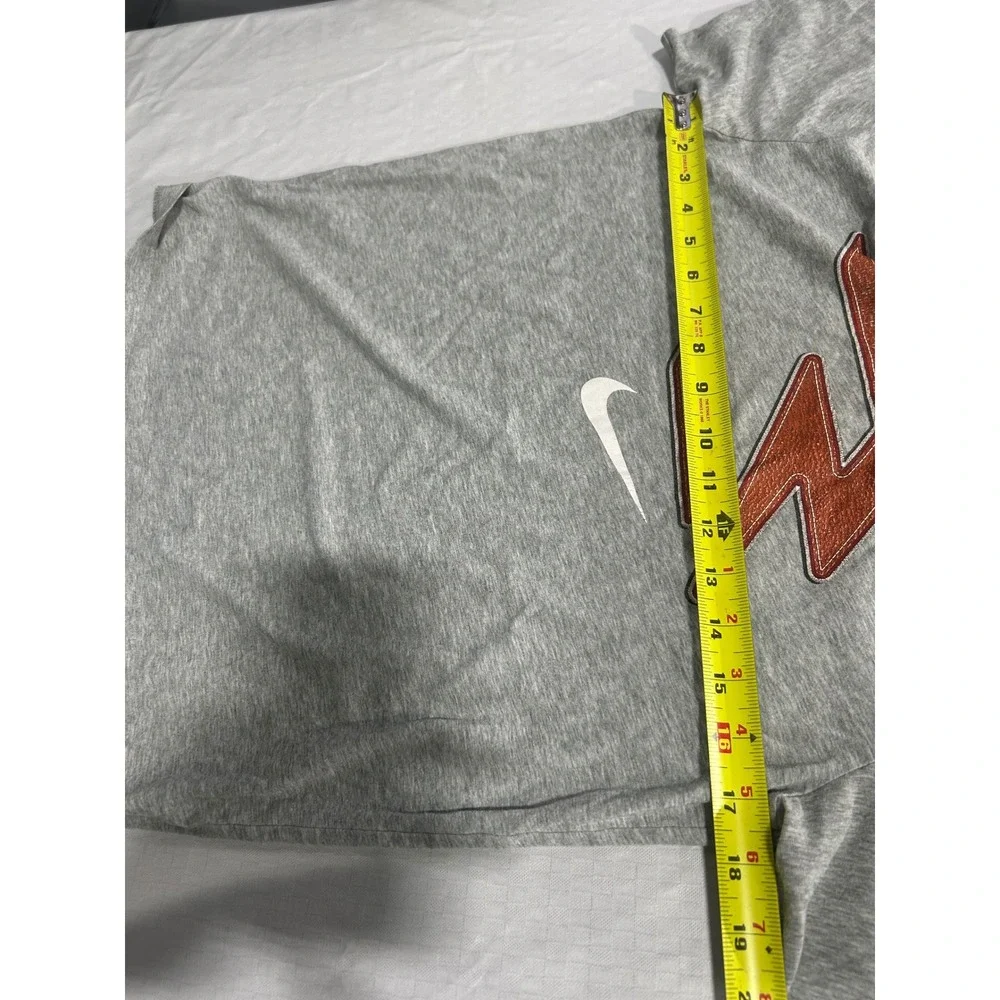 Nike Michael Vick MV3 T-Shirt Heather Gray Orange Graphic‎ Tee Boys XL 13-15 Yrs